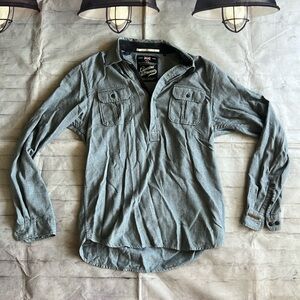 Scotch And Soda Amsterdam Couture Men's XL Gray 1/4 Zip Pullover